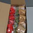 DoubleFill Crochet Heart Flowers Potted Plant Bulk Mini Mothers Day Gifts for Teacher Artificial Handmade Knitted Flower for Women Team Coworker Office Staff Nurse Appreciation Gifts(30 Pcs)