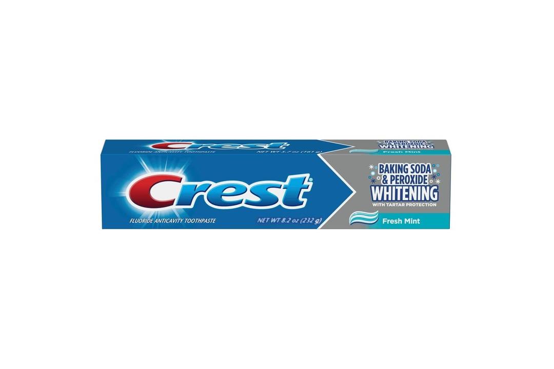Crest Bspx Whitening 8.2 Size 8.2z Crest Baking Soda & Peroxide Toothpaste W/Tartar Control Fresh Mint, Pack Of 3