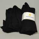 Sock Amazing Unisex Bamboo Rayon Socks Super Soft Black Crew Socks 8 Pack (9-11)