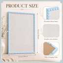 Maitys Blue 20 x 30 Inch Bead Pinboard Framed Linen Bulletin Board