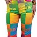 BruceGlen Women's Printed Flare Jean, Size 12