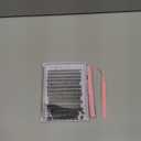 Pawotence Lash Clusters Kit 40D Individual Lashes Extension Kit DIY 280pcs 9-16mm Cluster Eyelash Extension Kit with Lash Bond and Seal, Lash Tweezers for Self Use (40D, 0.07D, 9-16mm, Kit)