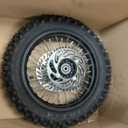 12" Rear Wheel 80/100-12 3.00-12 Dirt Bike Tire Rim Assembly Compatible with 110cc 125cc SSR SR125 KX65 Coolster QG-214 CX65 Baja DR70 Off Road Pit Bike Parts