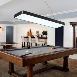 LED Billiard & Pool Table Light Hanging Light Over Pool Table for for 7'-8' Billiard Table,50W, Remote Control, Dimmable, Color Temperature Adjustable