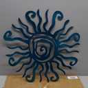 Wacky Sun Metal Wall Art Indoor/Outdoor Decor - 18" Teal Rust Proof Wall Sculpture - Made in USA - Ideal for Bedroom, Garden, Home, Patio and Farmhouse