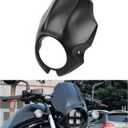 Motorcycle Headlight Fairing Covers Front Head Light Cowl Fork Mount Headlamp Mask Visor For Honda Rebel 1100 CMX1100 2021 2022 2023 2024 2025 (Matte Black)