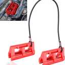 Red Hydraulic Steering Locks, Outboard Motor Steering Lock for Most Steering Cylinder Rods On Outboard Engines, in Position When Towing - Transom Savers for Outboard Motor Trailering/Transport