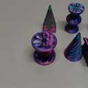 6 Pack Spiral Cone Fidget Toys - Impossible Cone 3D Printed Impossible Pyramid Pass Through 3D Printed Toy Mini Sensory Toy for Stress Relief Anxiety, Desktop Decoration Gifts for Adults Teens Kids