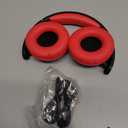 iClever BTH22 Kids Bluetooth Headphones, 60H Play Time, 74/85 dBA Safe Volume, Bluetooth 5.4, USB C, Over Ear Kids Headphones Wireless with Mic AUX Cord for iPad/Tablet/Travel/School, Red