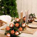 18 Pcs Mexican Tree Ornaments 2.36 Inch Plastic Cielito Lindo Floral Party Decor Mexican Tree Balls Ornaments Platos De Barro Mexicanos Terracotta Talavera Balls for Mexico