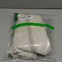 DriftAway Farmhouse Linen Lined Valance Double Layer Thermal Insulated Room Darkening Blackout Window Valances 3 Inch Rod Pocket Vertical Striped Kitchen Valance for Bathroom Single 52 x 14 Inch Gray