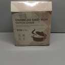 Enameled Cast Iron Dutch Oven - Umite Chef 5QT Pot with Lid & Cotton Potholders - Heavy-Duty Cookware for Bread Baking, Braising, Stews, Roasting(Cream White)