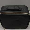 Chomeiu Makeup Bag with LED Mirror, Travel Makeup Case for Women and Makeup Artists Cosmetic Organizer Large Make Up Bags with Light Up Mirror, 3 Color Lights, Adjustable Dividers and Brush Holder