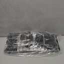 Laveshop Small Dish Drying Rack, Compact Dish Drainer for Kitchen Counter, with Adjustable Back Slots, Space-Saving for Small Kitchens, Black