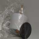 Modern Nordic Wall Sconce, Black Metal & Solid Wood Lamp with Leather Strap, E26/E27 Indoor Lighting Fixture for Bedroom Bedside Living Room Hallway, No Flicker, 86" Height T-155(White)