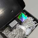 JMEXSUSS 100 LED RGB Christmas Tree Lights Indoor, 33ft Smart Color Changing Christmas Lights Outdoor with Remote & APP, Clear Wire Christmas Lights Plug in for Bedroom Tree Room Party Birthday (RGB (Red, Green, Blue))