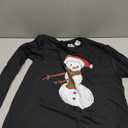 Funny cute Christmas snowman Long Sleeve T-Shirt Size S