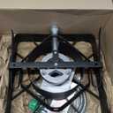 Quemador de propano para cocina de gas de alta presin con regulador ajustable de 0-20 PSI y manguera trenzada de acero (ACERO) SA1100