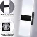 Retisee 4 Packs LED Wall Sconces 12W Acrylic Wall Sconces Modern Dimmable Wall Lighting Hardwired for Hallway Living Room Corridor Bedroom Stairway Indoor Outdoor