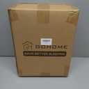 GOHOME 128x120 Oversized King Comforter All Season Extra Large King Size Microfiber Comforter Quilted Down Alternative Duvet Insert with 8 Corner Tabs (White)