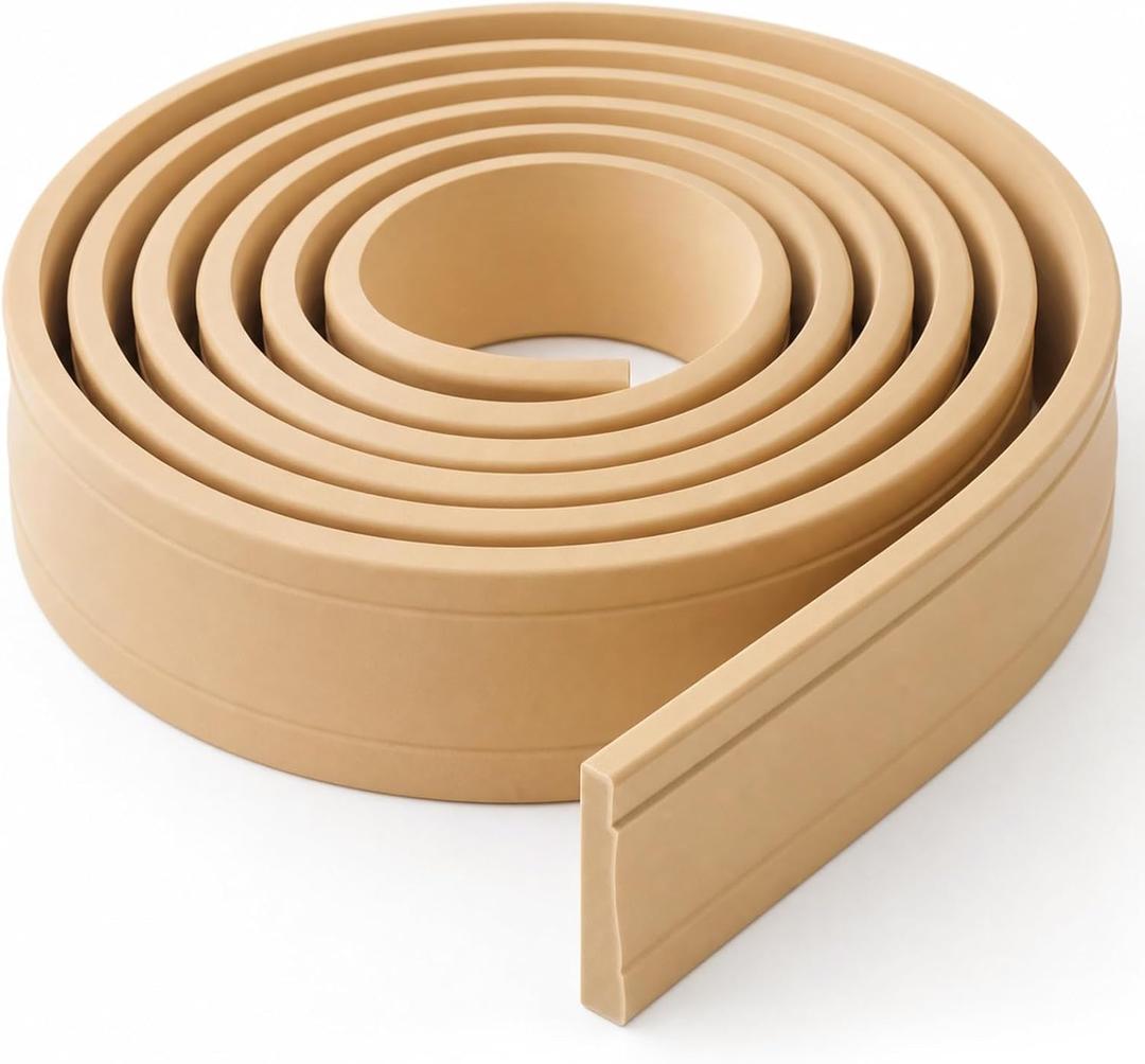 Pushglossy 3.25" x 12ft Flexible Molding, Paintable Trim, Wide Cove Crown, 11/16" Thick X 3.25" Wide X 12 ft Long