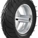 110/50-6.5 Mini Bike Wheel Rear Tire, Rubber Wheel Tire and Rim Package for 49cc 2-Stroke Pocket Rocket Bike Motorcycle