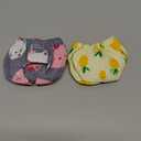 2PCS Squirrel Diapers, Reusable Diapers for Hamster, Fancy Rat, Groundhog, Small Pet (Purple, S, Count, 1)