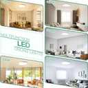 Brightever 4Pack LED Flush Mount Ceiling Light Fixture, 12 Inch 24W, Super Slim 0.67 Inch, 3200LM, Dimmable & 2700K-6500K 5 Color Selectable LED Ceiling Lights for Bedroom