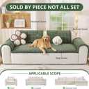 OstepDecor Washable Couch Cover for Dogs, Thick Pet Friendly Sofa Covers, Soft Couch Protector, Paw Cart Sofa Slipcovers, Cushion Protector for Leather, Sectional, Loveseat (20" x 24", Green)