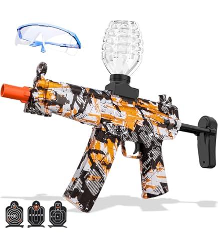 Electric Gel Ball Blaster Automatic Splatter Eco-Friendly Splat Gun for Outdoor Activities, able to Shoot 12 Rounds per Second, Ages 15+