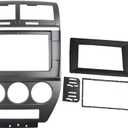 Radio Stereo Bezel for Jeep Compass 2007-2010 Dash Installation Mount Trim Kit Fits 10.1" and 2 Din