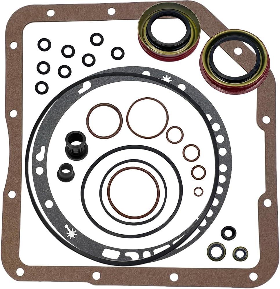 Turbo 350 TH350 TH350C Transmission External Gasket Seal Reseal Kit, Filler Tube O-Ring & More Fits THM-250, 250C, 350, 350C & 375B Transmissions, Maximum Coverage with Metal Clad Seals