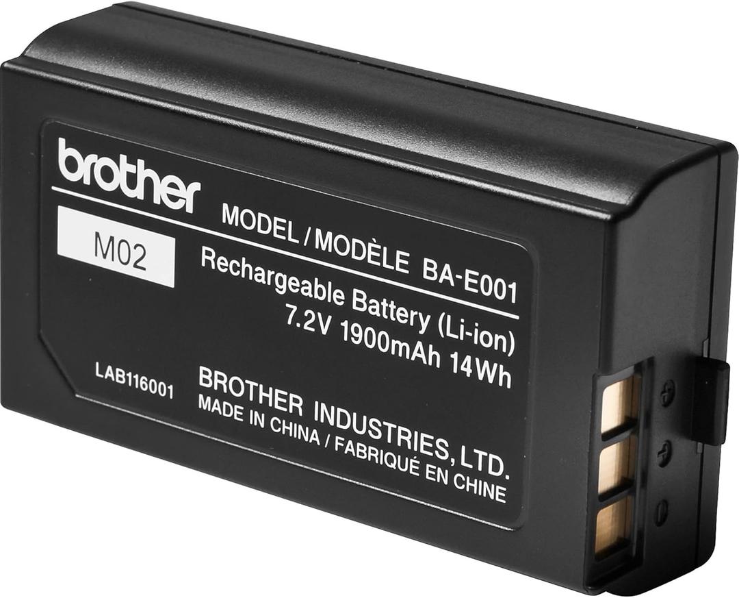 Brother BA-E001 Rechargeable Lithium Ion (Li-ion) Battery for P-touch Label Makers