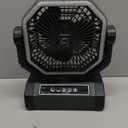 Portable Fan 24000mAh Battery Powered with Remote & LED, 4 Speed Strong Airflow, Desk/Camping/Outdoor/Gym Fan for Office Travel Treadmill Camping Gear