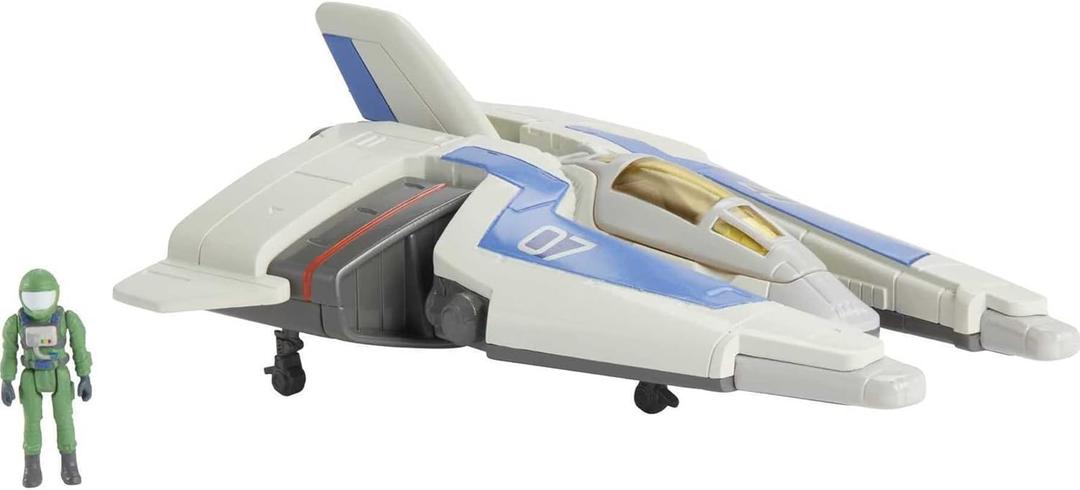 Mattel Disney and Pixar Lightyear Hyperspeed Series Mini Action Figure & Toy Vehicle Set, Buzz Lightyear & XL-07 Spaceship, 5.6-inch Vehicle
