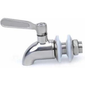 Stainless Steel Beverage Jar Dispenser Replacement Spigot Faucet, Spigot For Beverage Dispensers - Durable Outdoor Water Faucet For Sun Tea Jars, Perfect For Parties & Camping 16mm5/8 inch