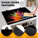 Stove Top Cover for Home Decoration Kitchen Pad Washable Cooktop Covers Countertop Stove Protector Mat for Home Kitchen Cooktops (colorful, 28"x20")