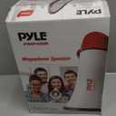 Pyle Megaphone Speaker PA Bullhorn - with Built-in Siren Rechargeable Battery, Auxiliary Jack 40 Watts & 1000 Yard Range - Record Function Ideal for Football, Baseball, Basketball Cheerleading Fans and Coaches or for Safety Drills - PMP48IR