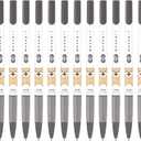 JVPEN Jet-Line Ballpoint Pens  0.5mm Fine Point, Smooth No-Smudge Ink, Consistent Writing, Black Ink (0.5mm meong-i_Black12Pack)