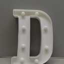 Light Up Letters, Led Letter Lights 26 Alphabet, Decorative Lighted Letter, Battery Powered Led Marquee Letters for Party, Bar, Night Light, Home Decor(D)