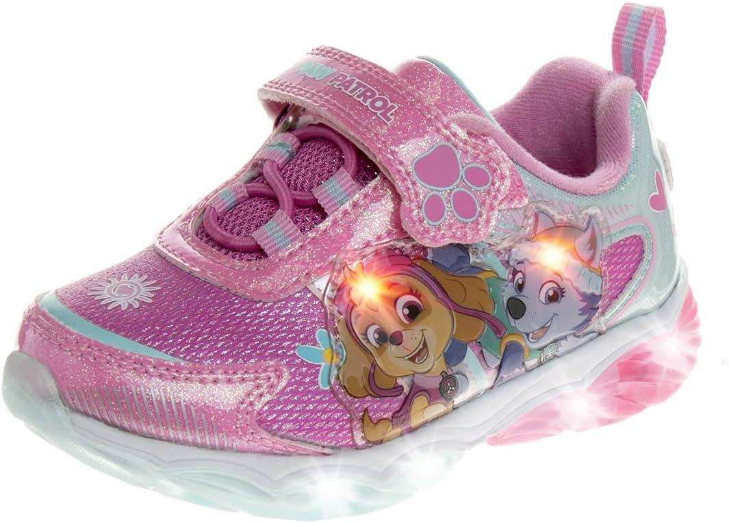 Nickelodeon Girl's Paw Patrol Light Up Laceless Shoes (Toddler/Little Girl) (Pink), Size 10 Toddler