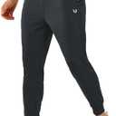 NORTHYARD Men's Joggers Pants with Zipper Pockets Lightweight Sweatpants Athletic Running Workout Track Pants for Men Size L