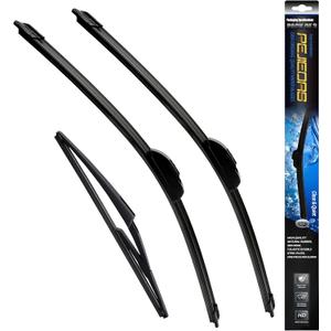 3 x OEM Wiper Blades, Replacement Wiper Blades for Nissan Rogue 2014-2023/Nissan Pathfinder 2013-2013, (26 & 17 Front Wipers + 12 Rear Wiper Blades)