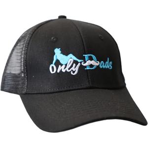 Embroidered Cotton Hat  Adjustable Baseball Cap for Women, Funny Casual Gift for Girlfriend or Self Wear Black (Black)