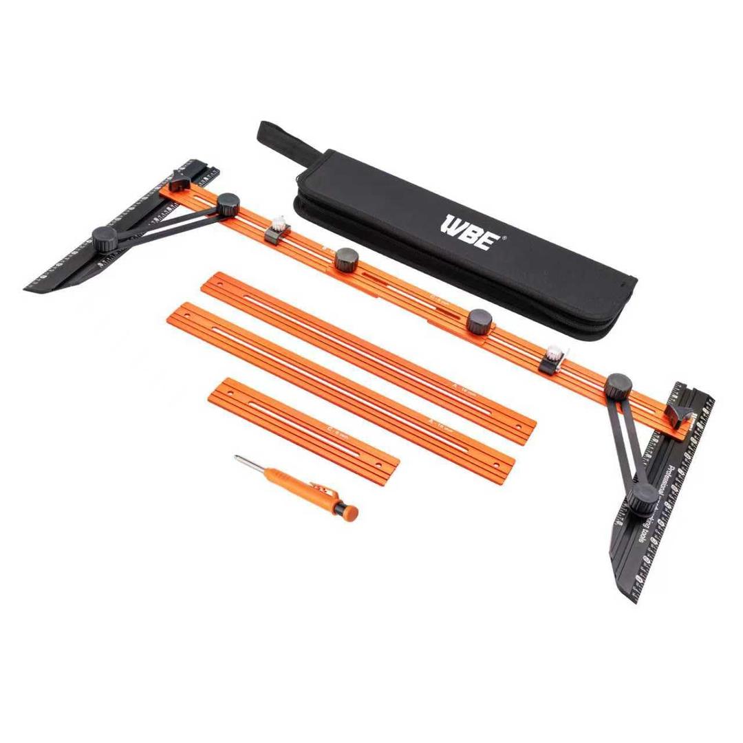 Stair Tread Template Tool - Upgrade Stair Tread Tool Jig, Shelf Layout Tool & Stair Tread Template Tool Jig, Stair Measuring Tool Jig, Stair Scribe Tool for Stair Measurement Tool
