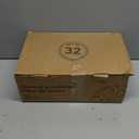 Wheat Straw Dinnerware Sets for 8,Plastic Plates and Bowls Sets 32-Piece, Unbreakable & Lightweight Dish Set, Camping Plates, Cereal Bowls, Cup Sets for Kitchen, Apartment Essentials - Black