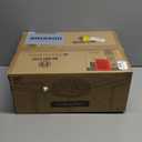 LEDIARY Caged Ceiling Fan with Light and Remote, 16in Small Low Profile Ceiling Fans with Lights, 6 Speed and Reversible Farmhouse Flush Mount Ceiling Fan for Bedroom, Kitchen, Living room (White and Gold)