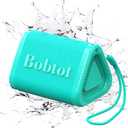 Bobtot Portable Bluetooth Speaker Wireless, IPX7 Small Shower Speaker Waterproof, 15H Playing Time, Loud and Stereo Sound with Bass, TWS Pairing for Party, Camping, Travel, Green