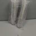 100 Pack 12 OZ Clear Plastic Cups, Cold Party Drinking Cups, Clear Disposable Cups Fruit/Ice Cream/Cupcake/Iced Cold Drinks