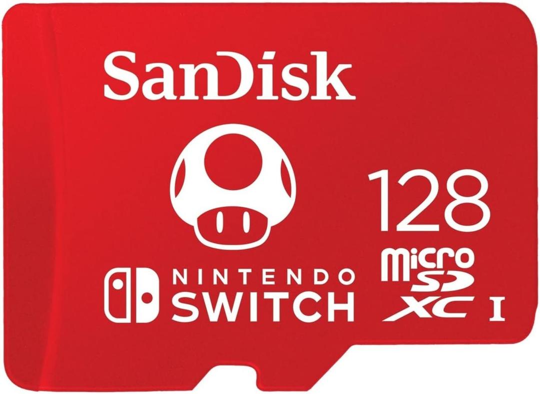 SanDisk 128GB microSDXC Card Licensed for Nintendo-Switch - Made for Nintendo-Switch, OLED, and Lite - SDSQXAO-128G-GNCZN